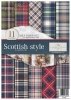 Scottish style * kratka, krateczka, świąteczna kratka, Boże Narodzenie, miś, misie, pluszowy miś, miś pod choinką